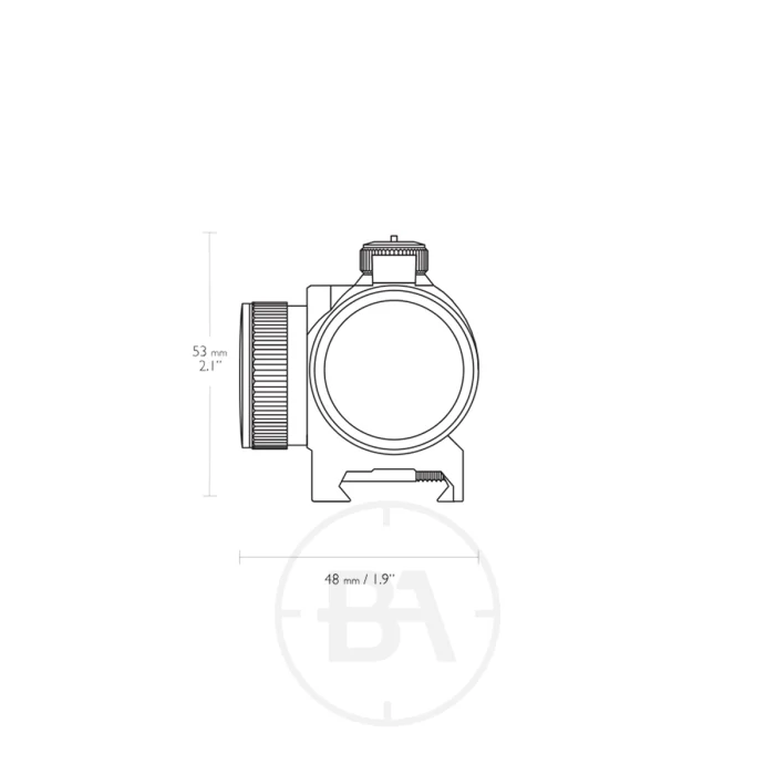 Hawke Vantage Red Dot 1x25 Weaver / Picatinny Mount - Image 3