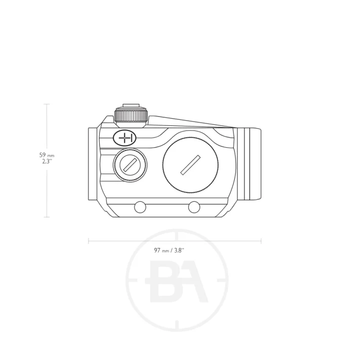 Hawke Vantage 1x30 Red Dot With Dovetail Mounts - Image 3