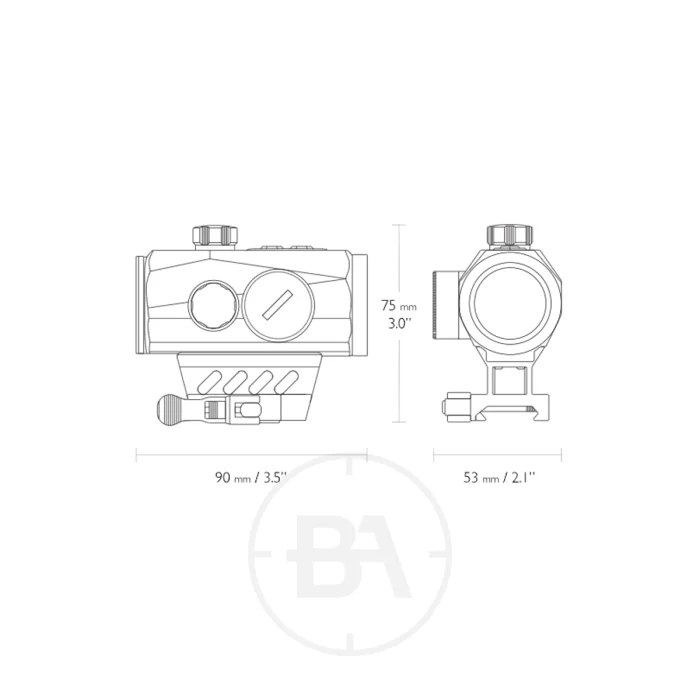 Hawke Endurance Red Dot 1x30 With Picatinny / Weaver Mounts - Image 5