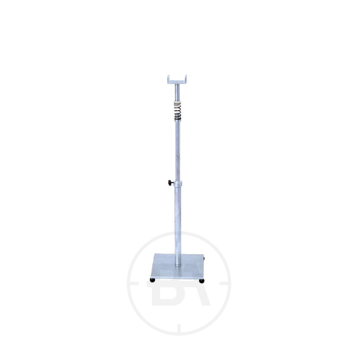 Gehmann 235 Flexible Rifle Support With Base 1 The Gehmann 235 Flexible Rifle Support With Base features a square base and top spring mechanism for adjustable support, presented on a plain white background.