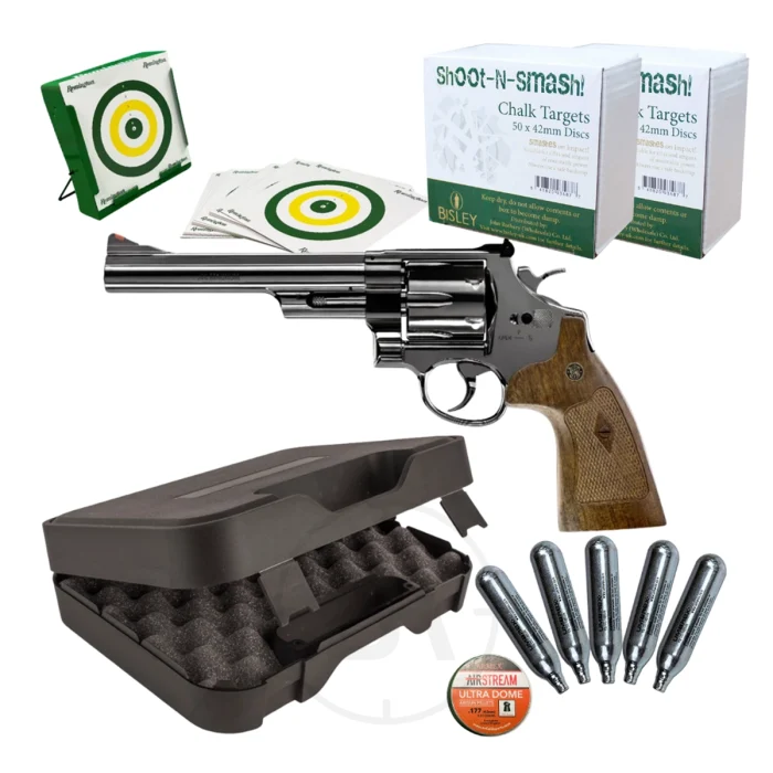 Smith & Wesson M29 6.5” CO2 Pellet Revolver Bundle