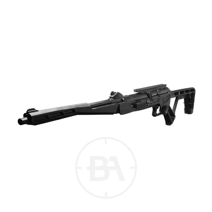 Black Bunker BM8 Folding Gas Ram Air Rifle With Hard Case - Image 4