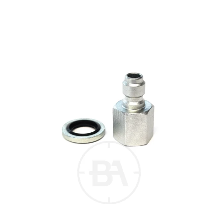 Quick Coupler Male Plug - 1/8 Thread To Snap On Connector PCP Air Rifles