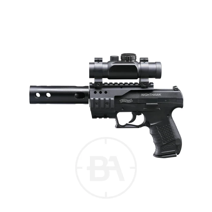 Walther NightHawk CO2 Pistol Set With Red Dot