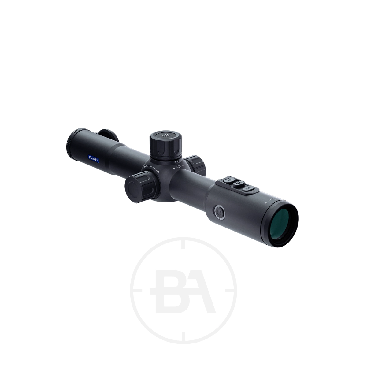 Pard Pantera 256 Mini Thermal Imaging Scope 5 The Pard Pantera 256 Q Thermal Imaging Scope, featuring adjustment dials and control buttons, is displayed against a plain white background.