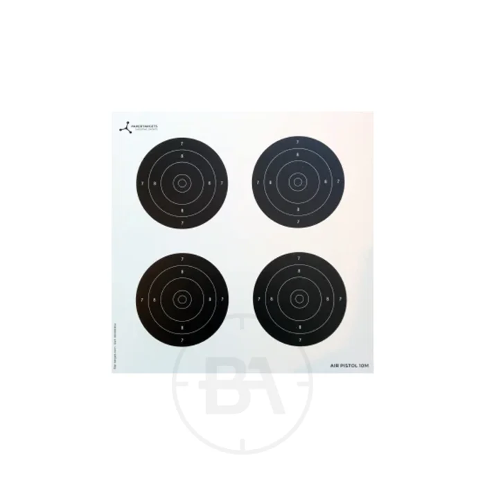 Air Pistol Card Target 17cm (25)