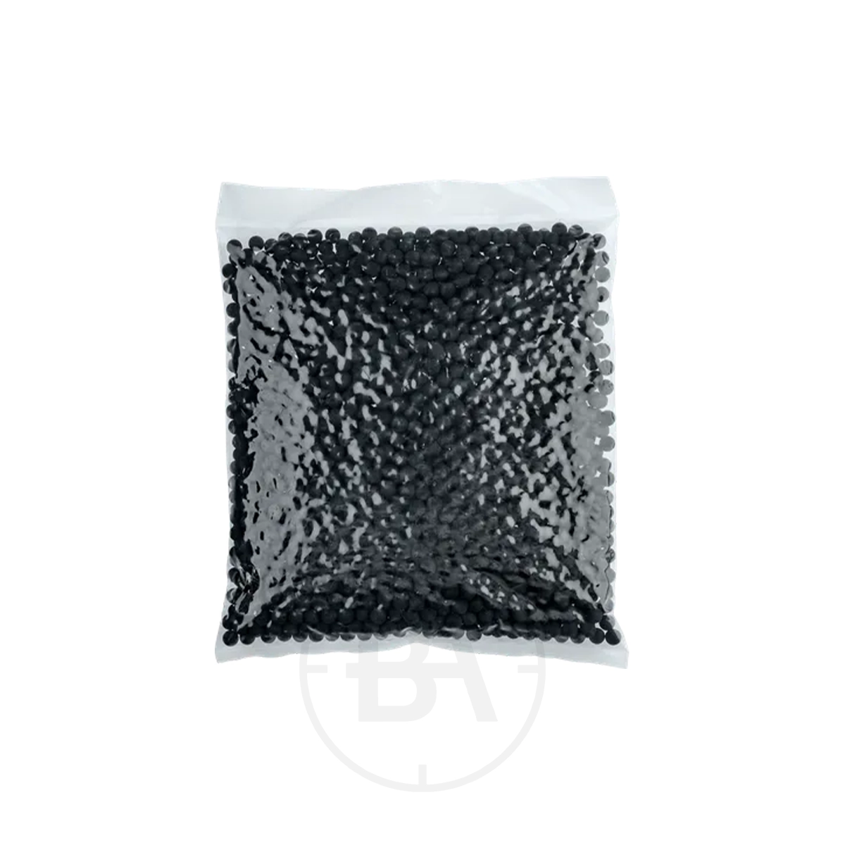 Umarex T4E RUB 68 Rubber Practice Balls .68 (x2000) 1 A sealed transparent plastic bag containing Umarex T4E RUB 68 Rubber Practice Balls .68 (x6000) is displayed against a white background.