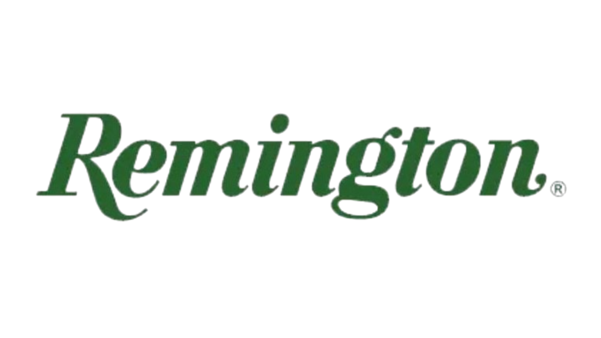The Remington logo in green serif font on a transparent background.