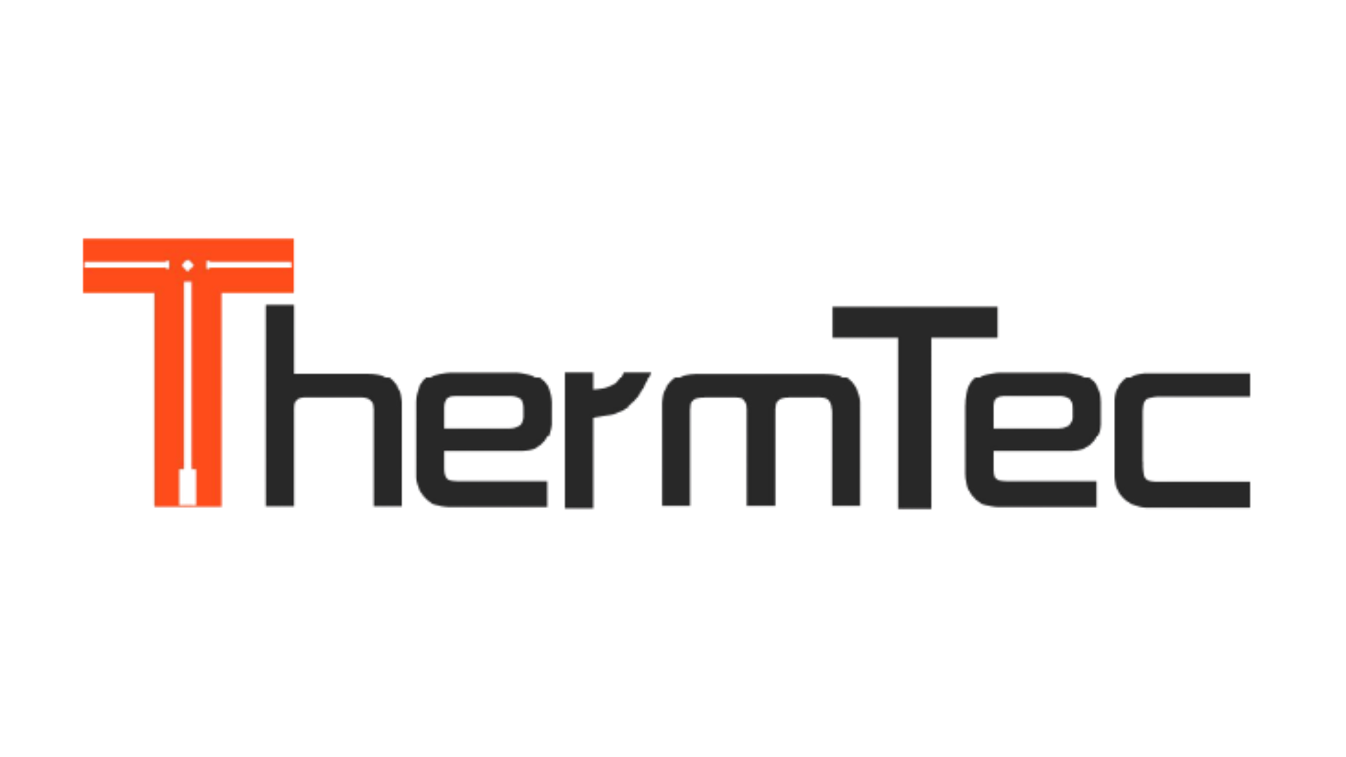 ThermTec Wild 325 Thermal lmaging Monocular 2 ThermTec logo with a large orange "T" followed by black letters spelling "hermTec" on a transparent background.