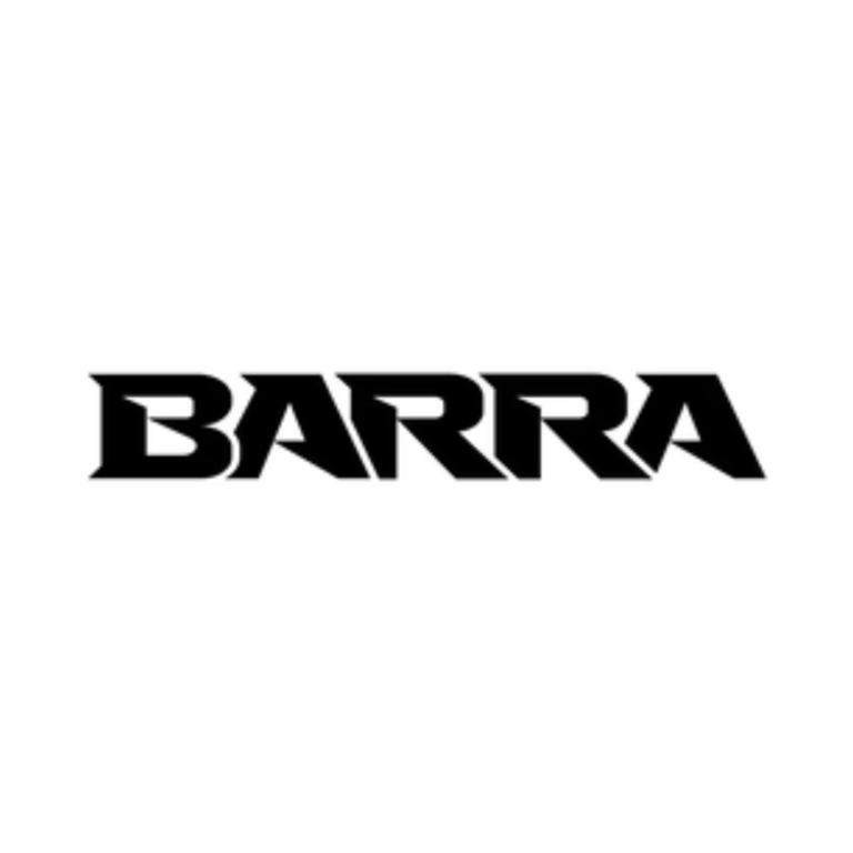 The image displays the word "BARRA" in bold, stylized black capital letters on a white background.