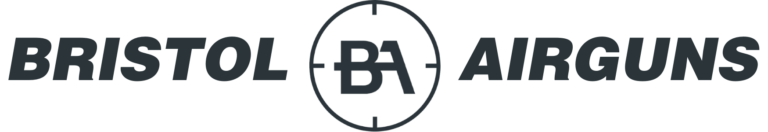 Logo with text "Bristol Airguns" and a BA monogram inside a circle between the words.